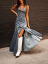 Ladies Summer Vintage Cotton Denim Washed Distressed Strap Slim Fit Buckle Large Swing Dress by Ragazza