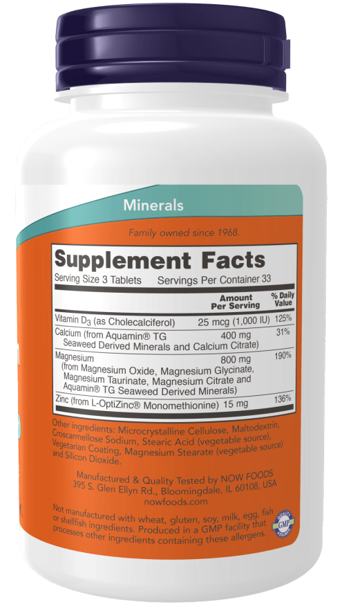 Magnesium &amp; Calcium 2:1 Ratio by Country Life Natural Foods