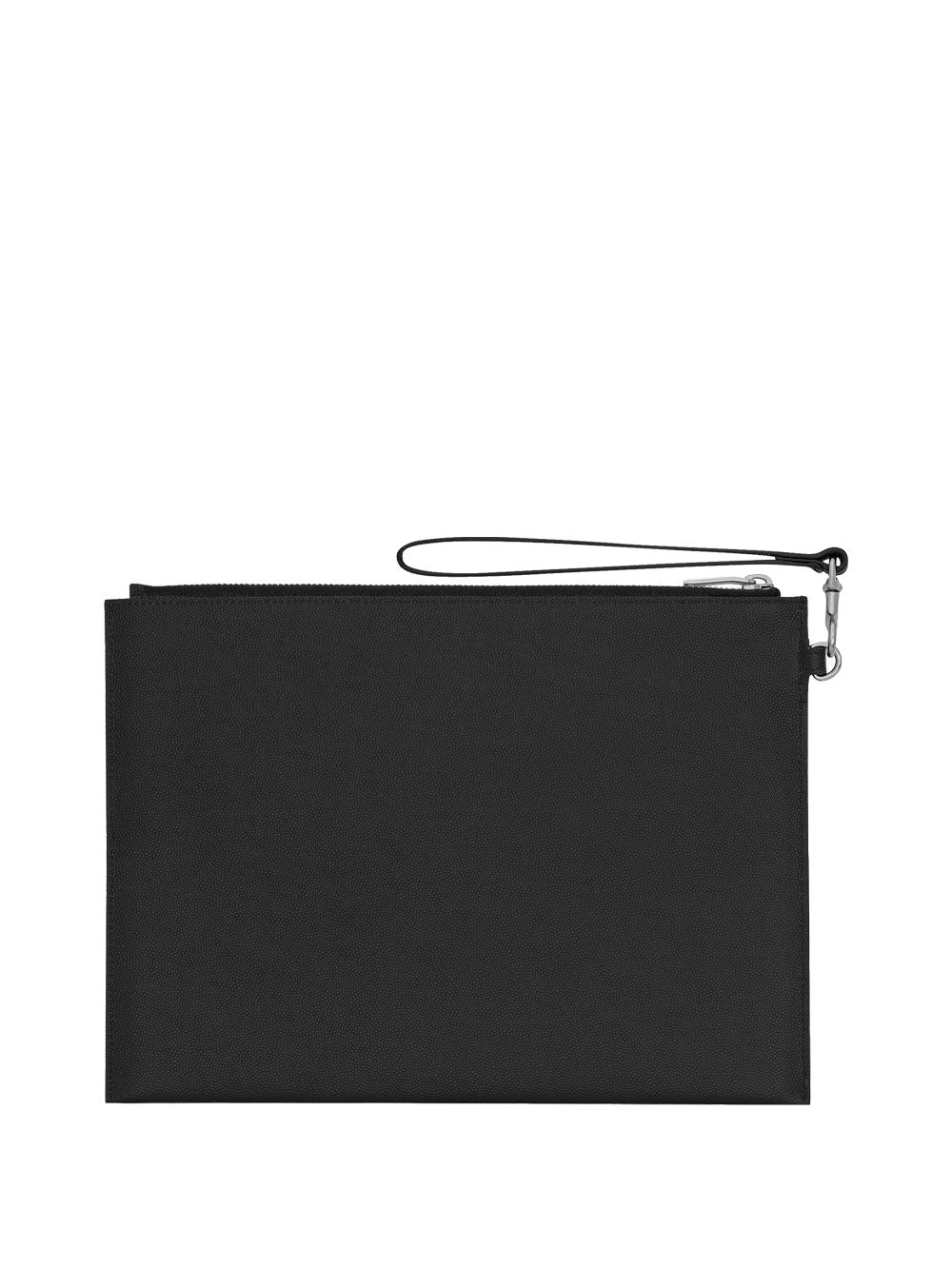 Saint Laurent Men Zipped Tablet Holder In Grain De Poudre-Leather by Luosophy