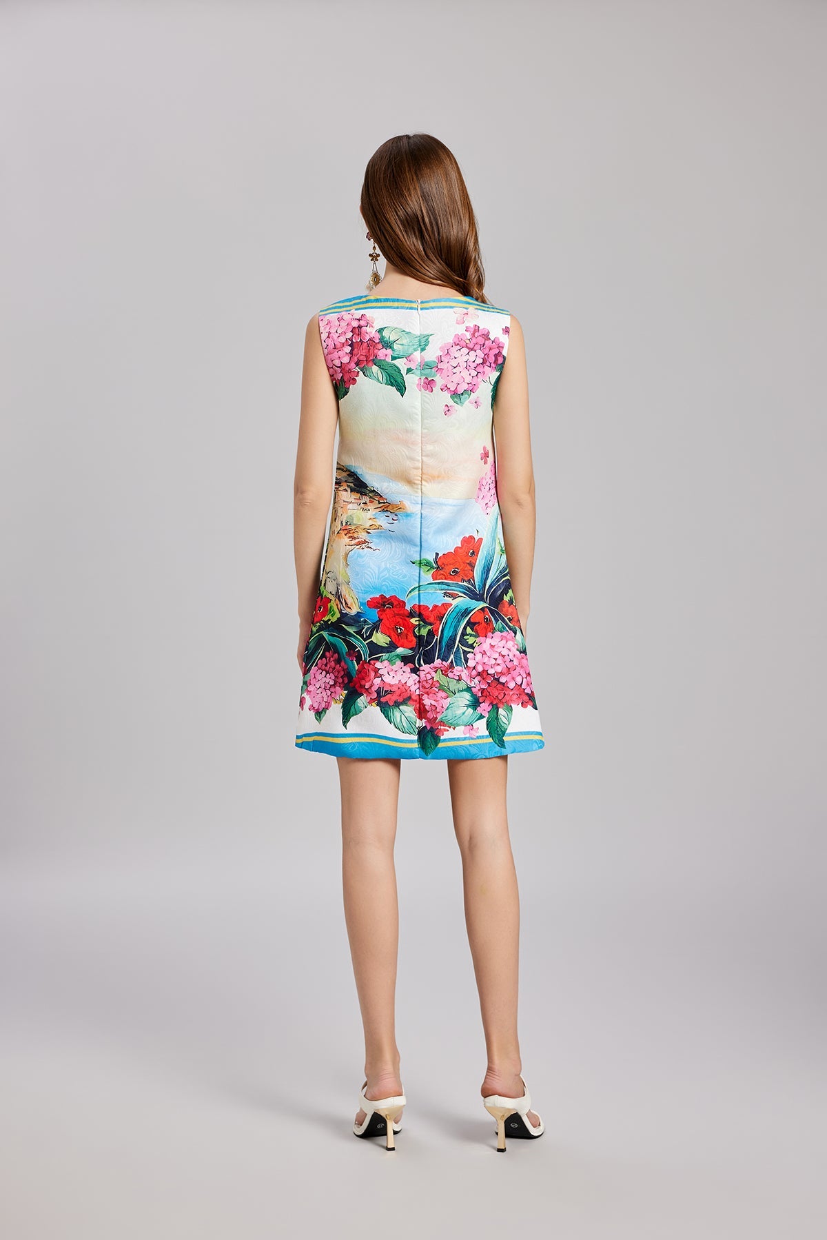 Early Spring Embroidery Ball Positioning Print Vest Dress by Ragazza