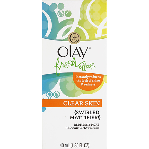 Olay Fresh Effects Clear Skin Swirled Mattifier! Redness &amp; Pore Reducing Mattifier 1.35 Fl. Oz. Box by Pasteur Pharmacy