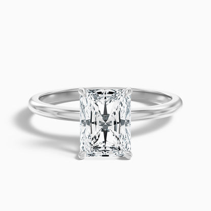 Ariya 1.5 Carat Radiant Cut Solitaire Moissanite Engagement Ring in 10k Yellow Gold