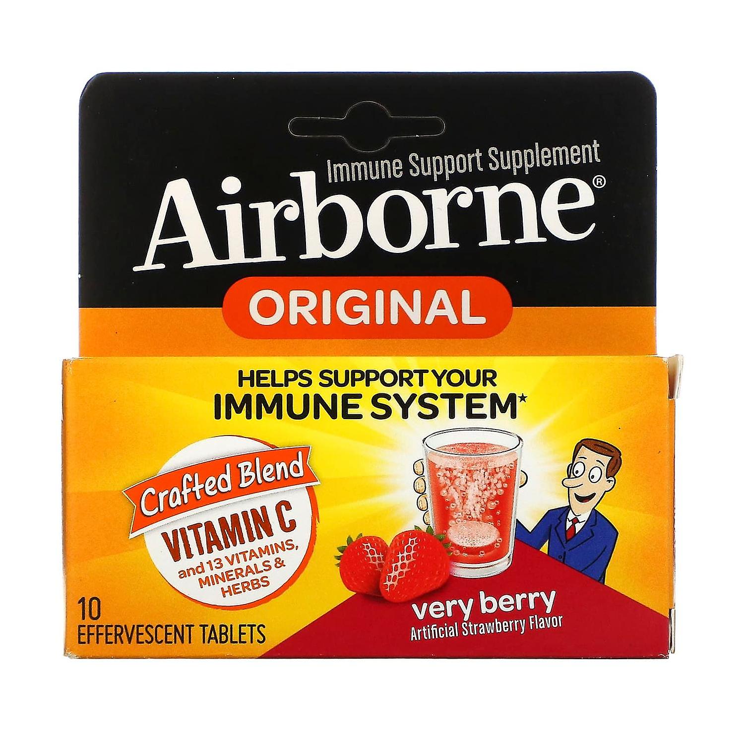 Airborne® Immune Support – Original Effervescent Tablets - Very Berry Flavor by Pasteur Pharmacy