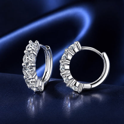 925 Sterling Silver 0.20 Carat Moissanite Earrings for Women  DestGlow