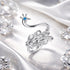925 Sterling Silver Plated Platinum Pavé Setting CZ Ring for Women by Bids.com