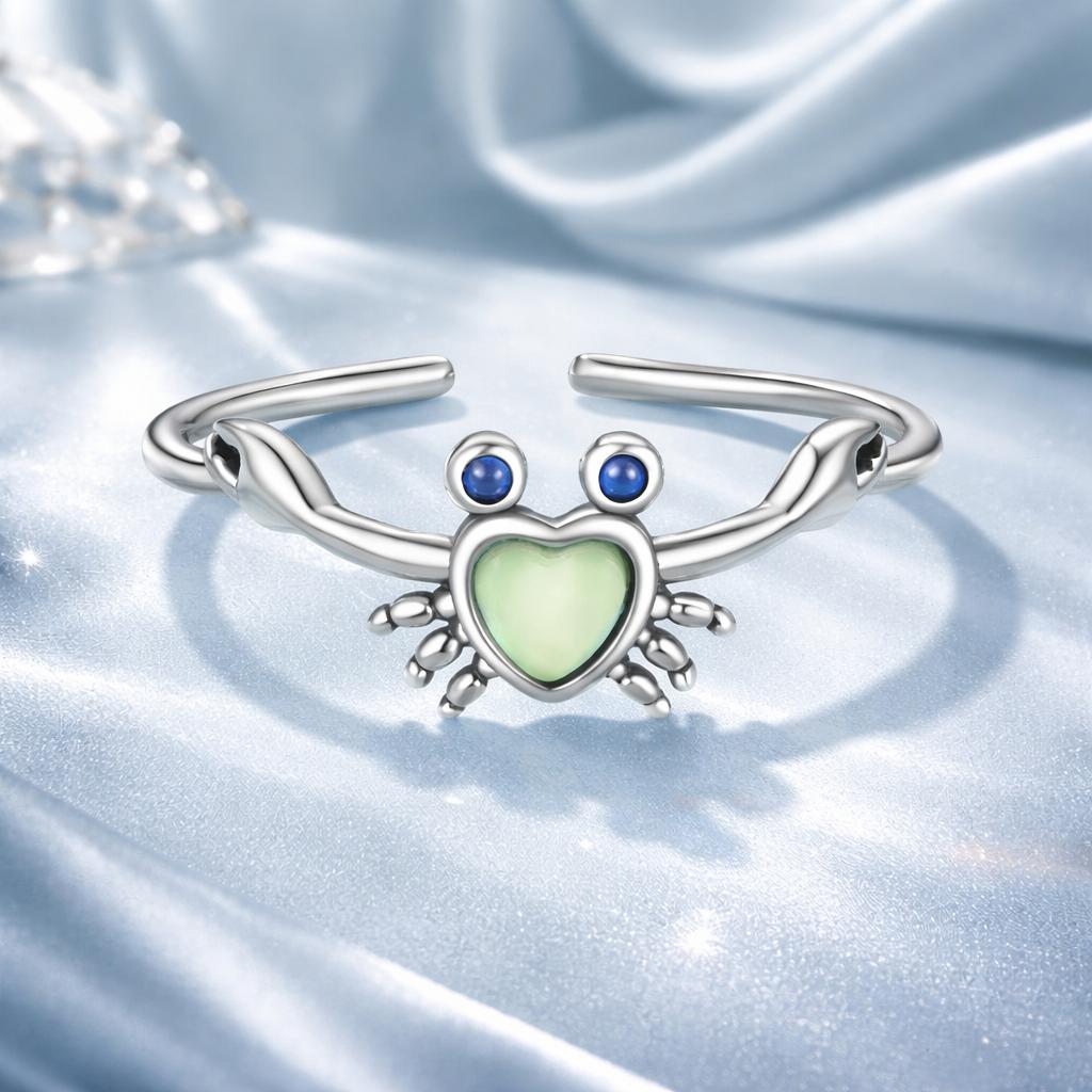 925 Sterling Silver Moonstone and Synthetic Spinel Ring for Women  DestGlow