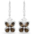 2.20 Carat Genuine Smoky Quartz .925 Sterling Silver Earrings by Bids.com