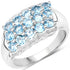 1.50 Carat Genuine Swiss Blue Topaz .925 Sterling Silver Ring  DestGlow