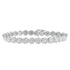 14K White Gold 2.00 Cttw Diamond Halo Link Tennis Bracelet (H-I Color, I1-I2 Clarity) - 7" Inches by Bids.com