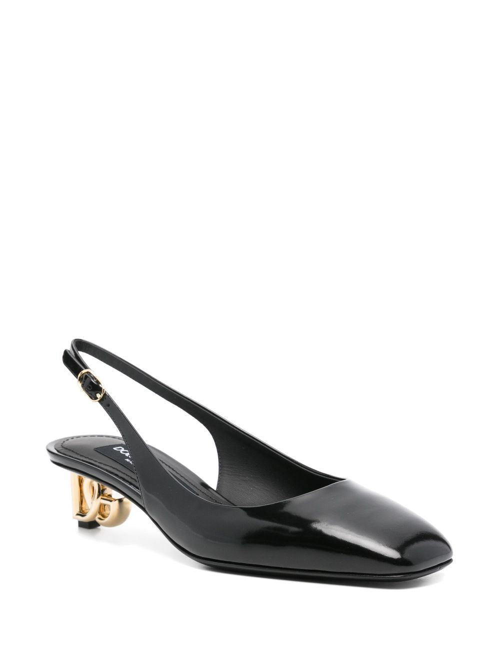 Dolce &amp; Gabbana Women Logo-Heel Patent Leather Slingback Pumps by Luosophy