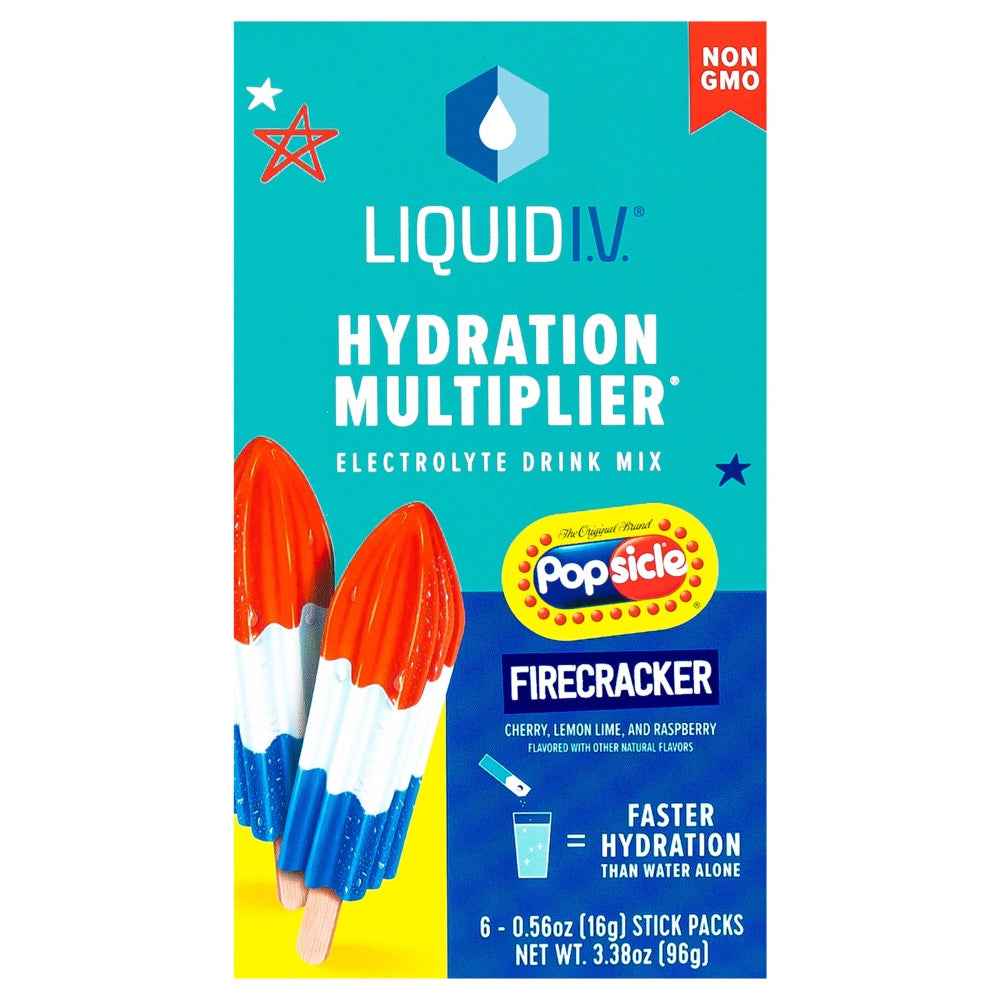Liquid I.V.® Hydration Multiplier® Electrolyte Drink Mix – Popsicle® Firecracker