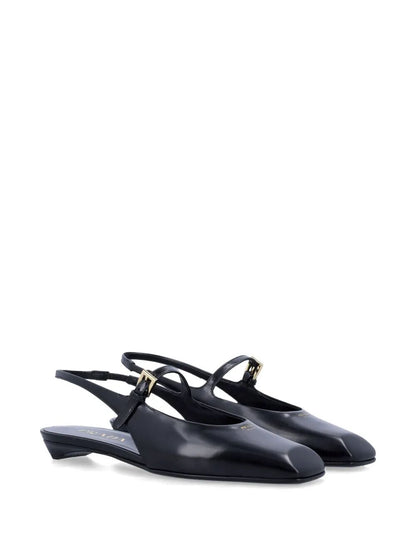 Prada Women Leather Slingback Ballerinas by Luosophy