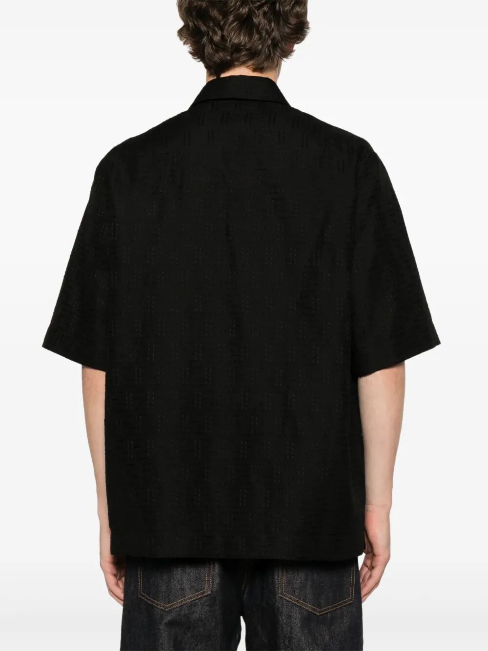 Fendi Men Linen Ff Jacquard Oversize Shirt by Luosophy