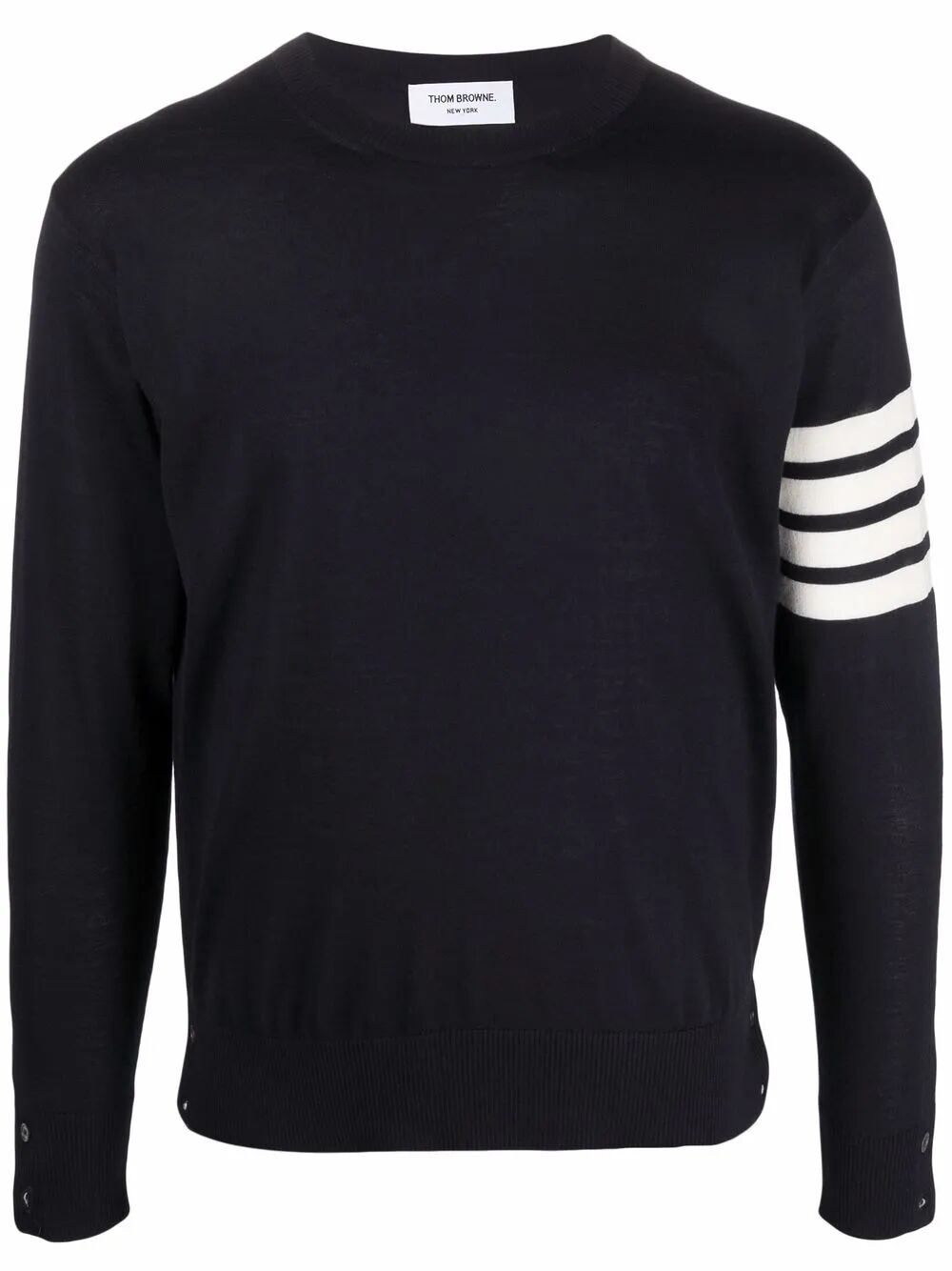 Thom Browne Men Wool 4-Bar Pullover by Luosophy