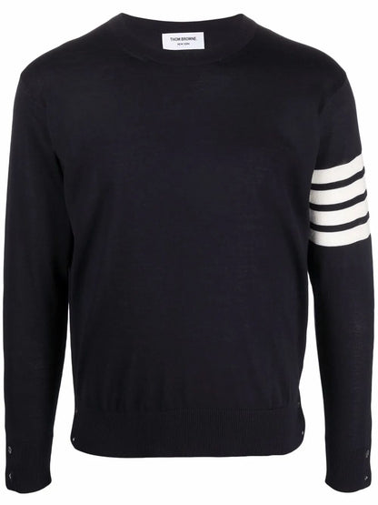 Thom Browne Men Wool 4-Bar Pullover by Luosophy