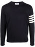 Thom Browne Men Wool 4-Bar Pullover by Luosophy