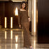 Women Wear Drilling Long Sleeve off Shoulder Dress by Ragazza
