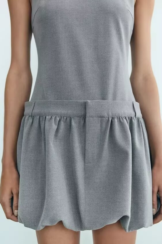 Women Wide Swing round Neck Sleeveless Short Version Dress Puffy dress by Ragazza