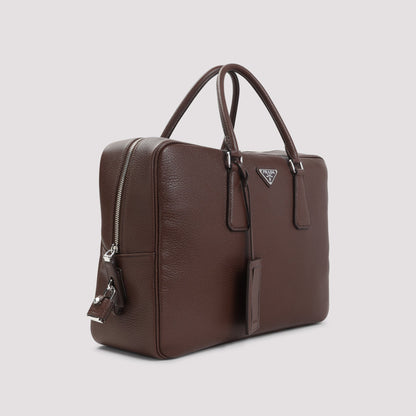 Prada Grained Leather Tote Bag Unisex by Luosophy