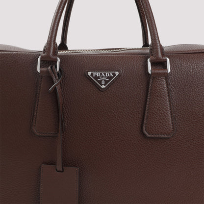 Prada Grained Leather Tote Bag Unisex by Luosophy