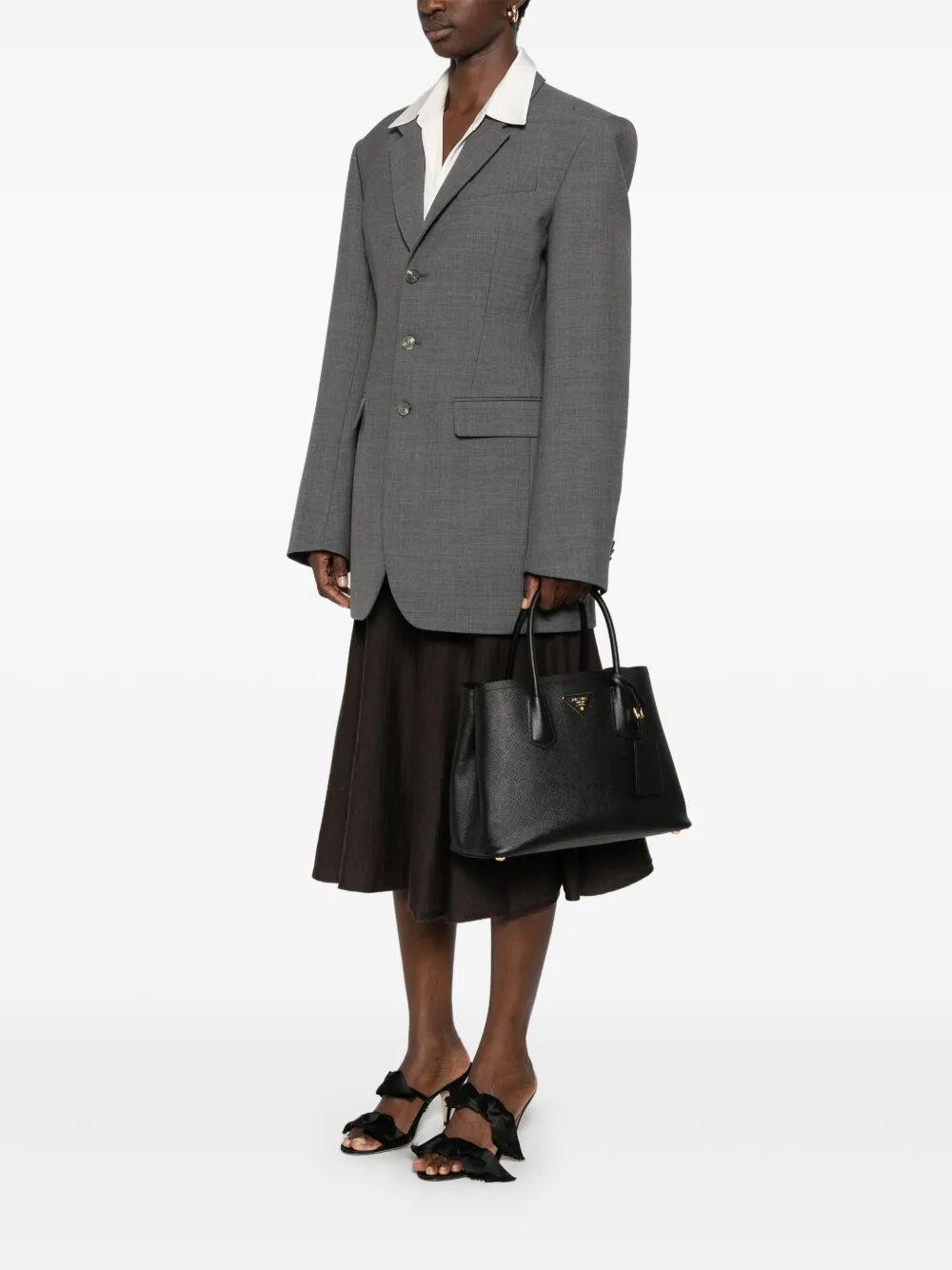 Prada Women Medium Prada Double Saffiano Leather Bag by Luosophy