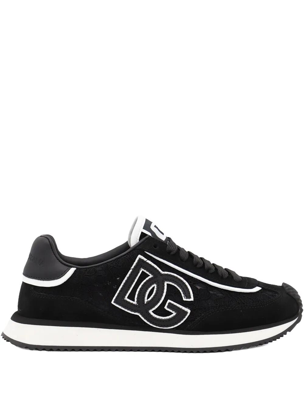 Dolce &amp; Gabbana Women Dg Cushion Lace-Detailed Suede Sneakers by Luosophy