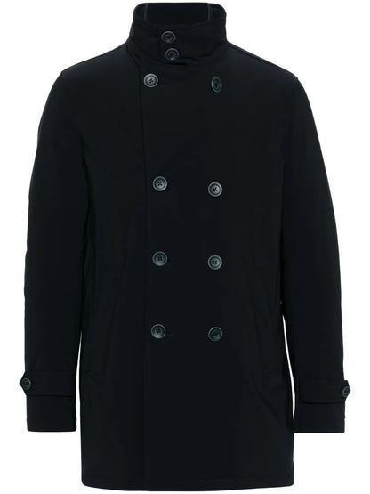 Herno Men Double-Breasted Nylon Down Jacket by Luosophy
