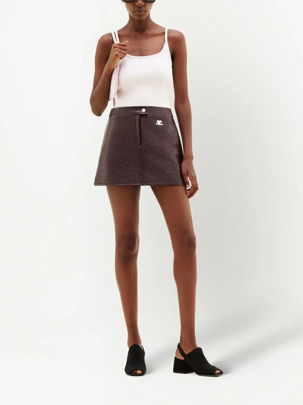 Courreges Women Minigonna Reedition Vinyl by Luosophy
