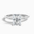 Bonnie 4.5 Carat Radiant Cut Hidden Halo Lab Grown Diamond Ring in 18k White Gold  DestGlow