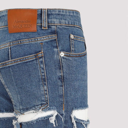 Alexander Mcqueen Denim Pants Women by Luosophy