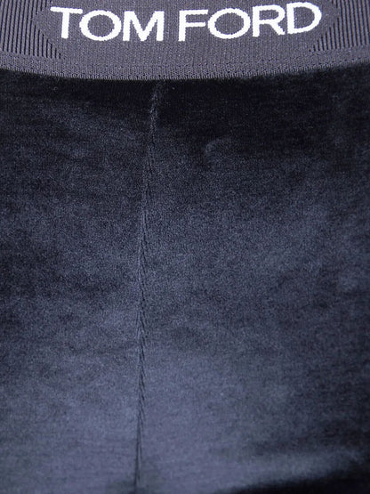 Tom Ford Women Stretch Lustrous Velour Signature Leggings by Luosophy