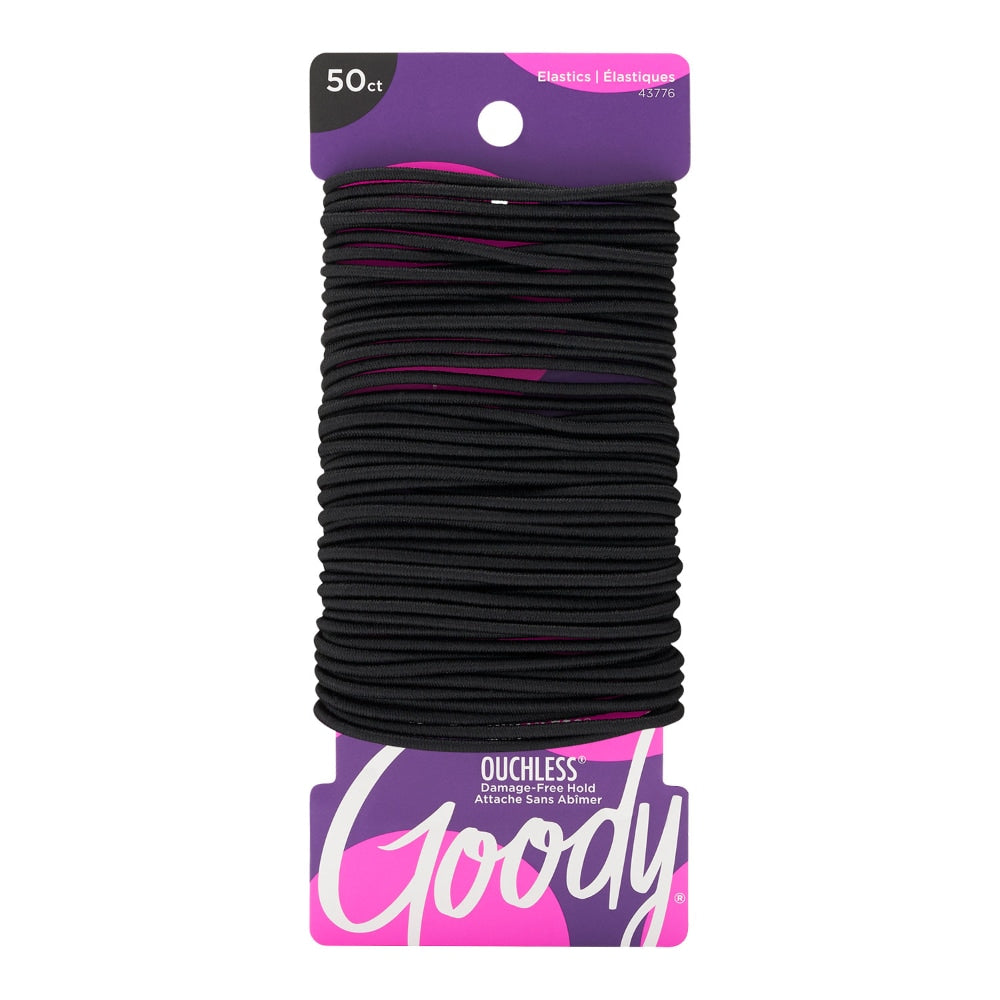 Goody Ouchless No Metal Elastics, Large, Thin Black by Pasteur Pharmacy