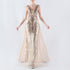 Dress Positioning Floral Sequin with Cloak Craft Beading High-End Evening Dress Annual Meeting Owner by Ragazza