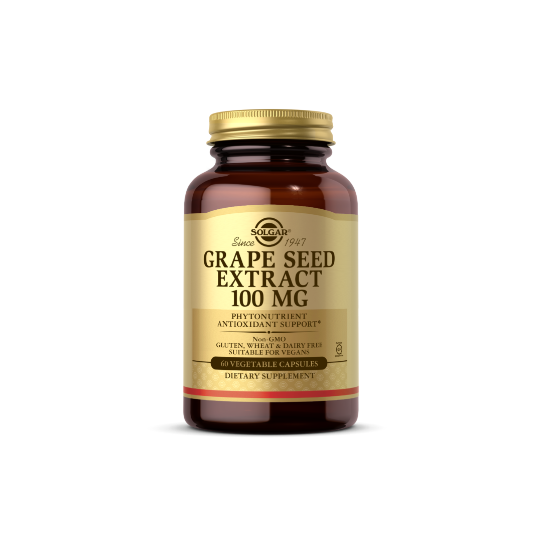Solgar Grape Seed Extract, 100 Mg, 60 Vegetable Capsules by Pasteur Pharmacy