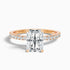 Darcy 5 Carat Radiant Cut Hidden Halo Moissanite Engagement Ring in 18k Rose Gold  DestGlow