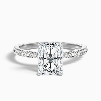 Darcy 1.5 Carat Radiant Cut Hidden Halo Moissanite Engagement Ring in 10k Yellow Gold  DestGlow