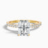 Darcy 2 Carat Radiant Cut Hidden Halo Moissanite Engagement Ring in 18k Yellow Gold  DestGlow