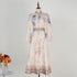 Women Spring And Autumn Printed Long Sleeve Elegant Dress by Ragazza