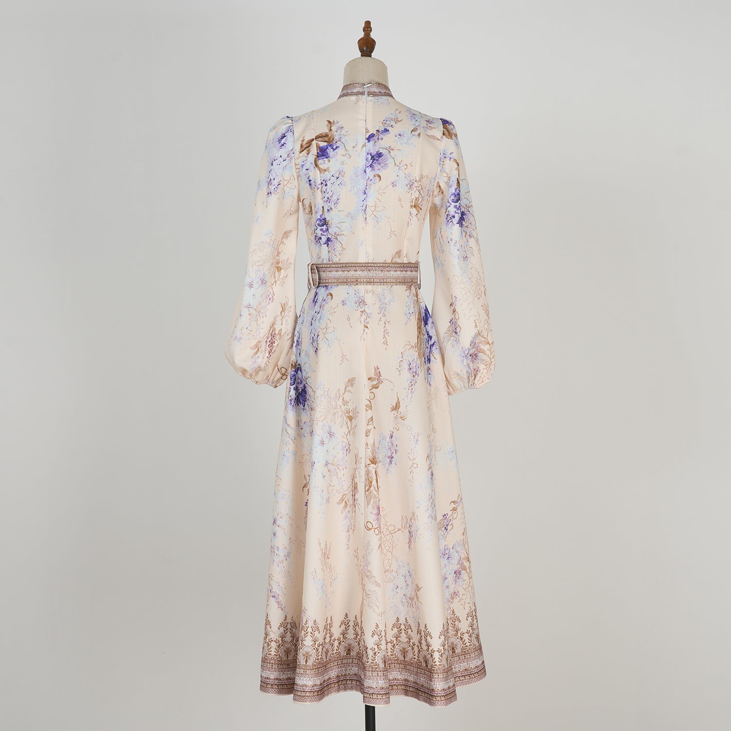Women Spring And Autumn Printed Long Sleeve Elegant Dress by Ragazza