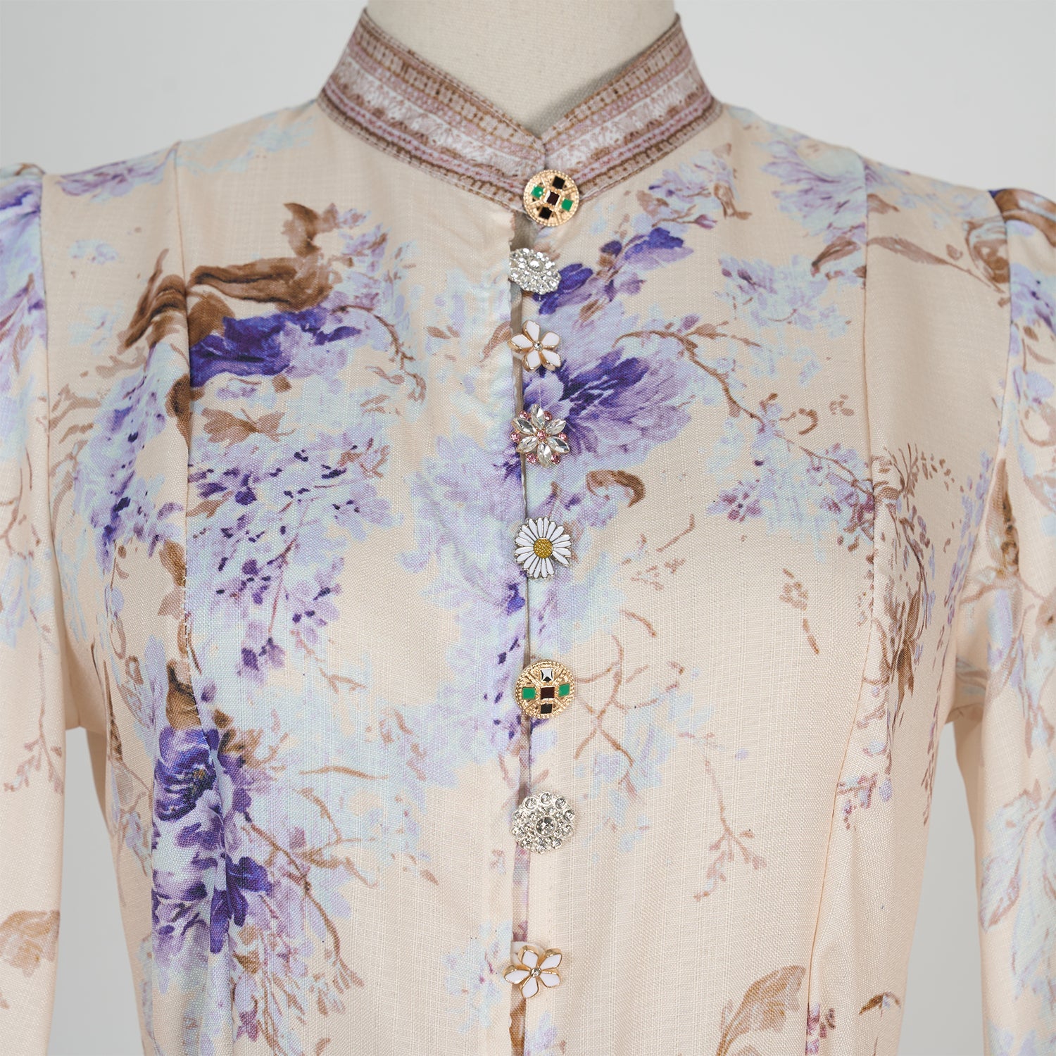 Women Spring And Autumn Printed Long Sleeve Elegant Dress by Ragazza