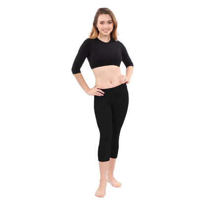Swim and Athletic Long Leggings - UVF 50 Protection by Kosher Casual USA