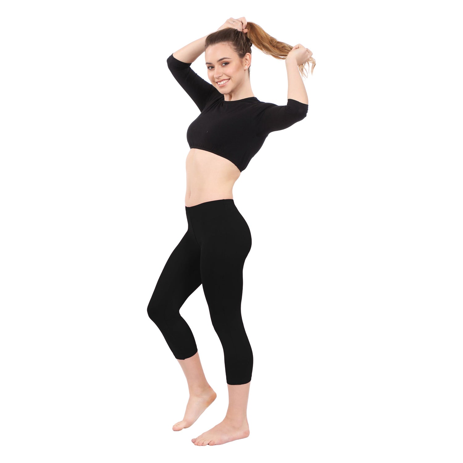 Swim and Athletic Long Leggings - UVF 50 Protection by Kosher Casual USA