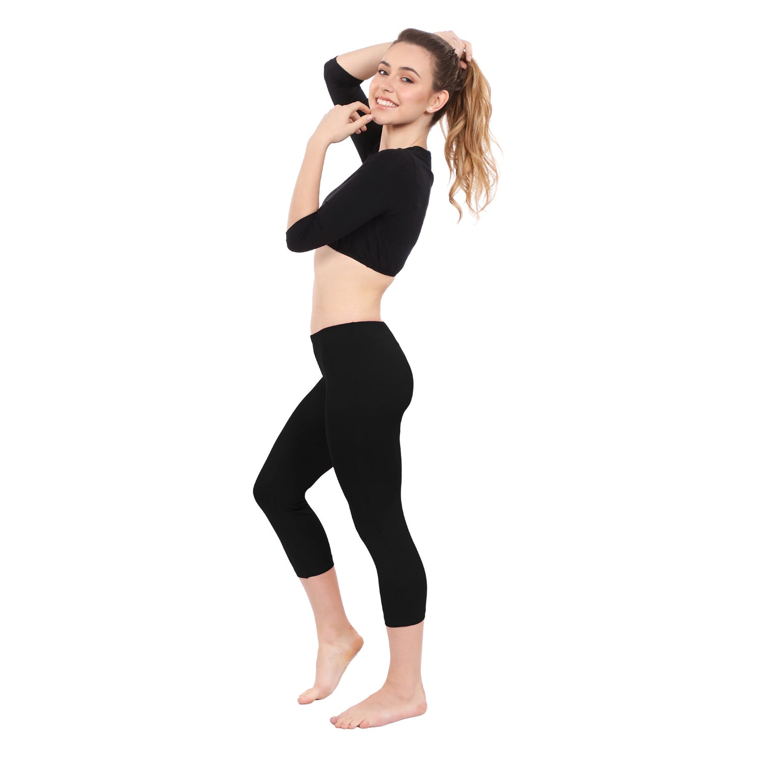 Swim and Athletic Long Leggings - UVF 50 Protection by Kosher Casual USA