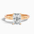 Julie 3 Carat Radiant Cut Hidden Halo Moissanite Engagement Ring in 10k Rose Gold  DestGlow