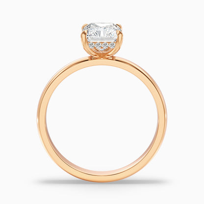Jolie 4.5 Carat Radiant Cut Hidden Halo Lab Grown Diamond Ring in 10k Yellow Gold