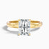Julie 4.5 Carat Radiant Cut Hidden Halo Moissanite Engagement Ring in 10k Yellow Gold  DestGlow