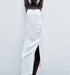 Spring Women Clothing Chain Ornament Silk Satin Texture Sling Dress by Ragazza