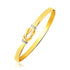 Intertwined Knot Slip On Bangle in 14k Two-Tone Gold (5.0mm) by Bids.com