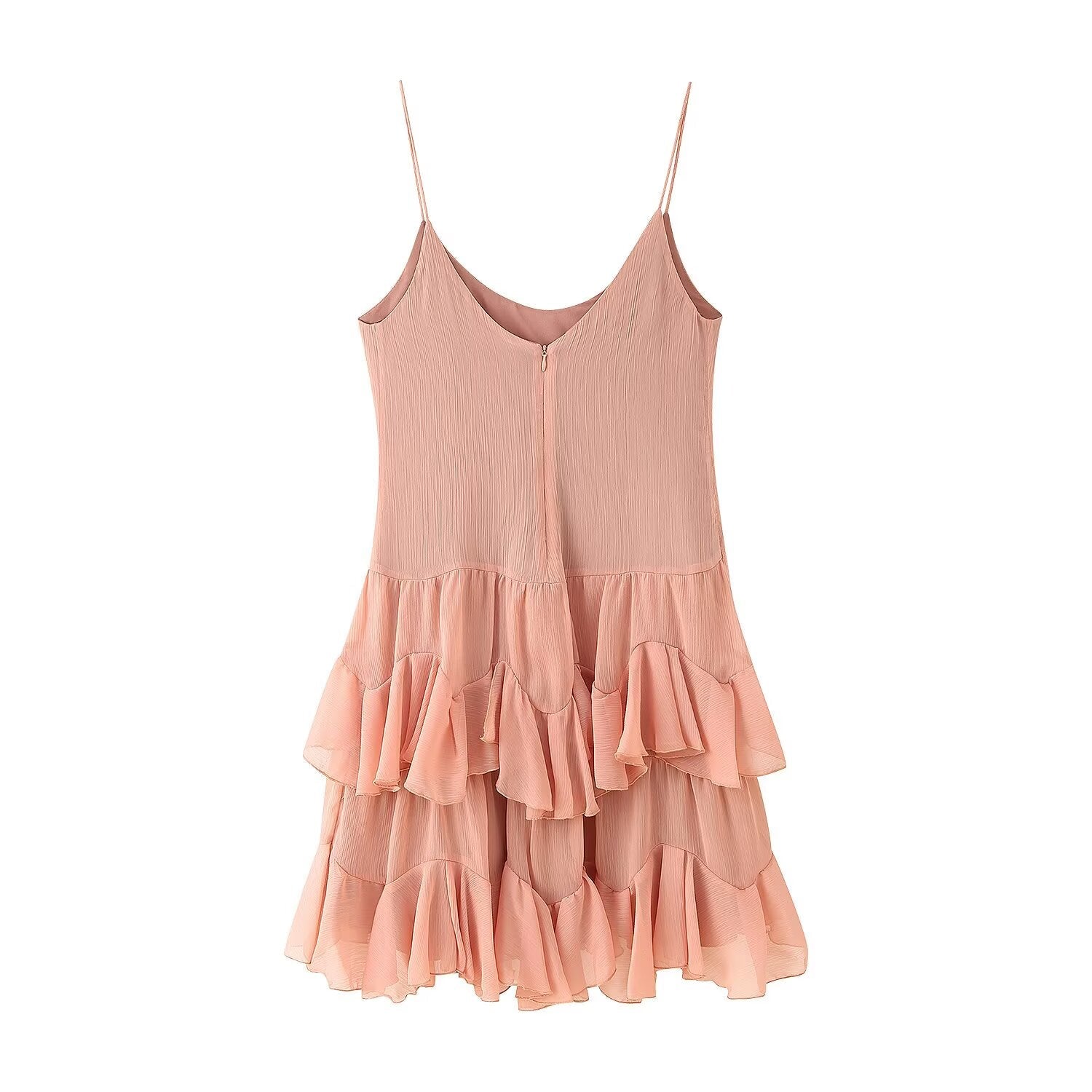 Women Slim Fit Sexy Backless Laminated Decoration Dress Women by Ragazza