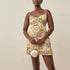 Women Sexy Backless Hip Women Floral Tie Neck Dress  DestGlow